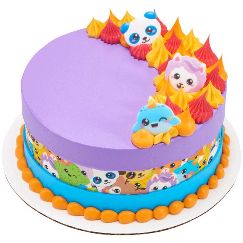 DecoPac Kawaii Characters Cupcake Rings - 24 pc Assorted