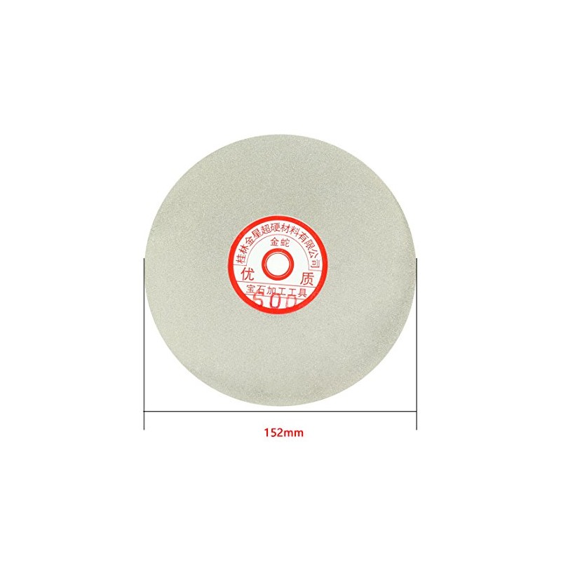 Sourcingmap 6-inch Grit 600 Diamond Coated Flat Lap Wheel Grinding