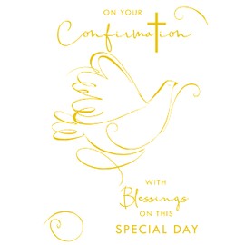 On Your Confirmation With Blessings On This Special Day Card Lovely Verse