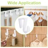 UFURMATE Over Cabinet Door Hooks, 8Pcs Plastic Over Door Single
