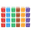 24PCS Teacher Stamps Reusable English Homework Encouraging Grading Stamp for