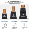 ANNKUT Bed Risers 8 inch Heavy Duty,Elevation in Heights 3,