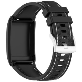 MOTONG Compatible with WHOOP 5.0 Life MG Replacement Band - Repalcement Silicone + Nylon Wrist Strap Band Compatible with WHOOP 5.0 Peak/One / 4.0/3.0(Black)