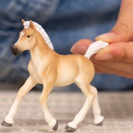 Schleich Horses 2023, Horse Club, Horse Toys for Girls and Boys Haflinger Foal Horse Toy Figurine, Ages 5+, Multi