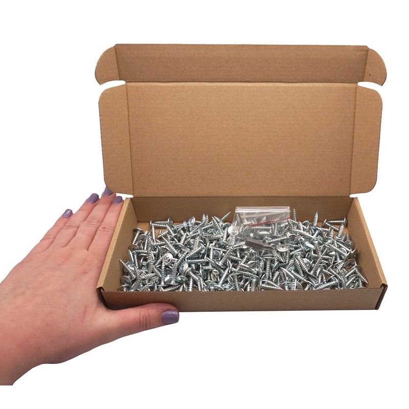 (Pack of 300) Zinc Plated Steel 4.2 x 19mm Wood