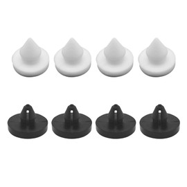 YYTQP 8 PCS Car Brake Pedal Stopper, Brake Switch Limiter Pad Pedal Block Clip, Throttle Clutch Stop Pad, Replacement Plug 46505-SA5-000 90541-06036, Compatible with CRV Accord Fit (White & Black)