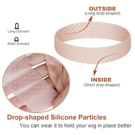 4 piezas de diadema ajustable para peluca, banda elástica de silicona para sujetar peluca, diadema antideslizante a prueba de sudor para hombres, muje