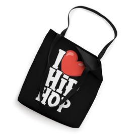 Heart Hiphop Funny Man Woman I Love Hip Hop Tote Bag