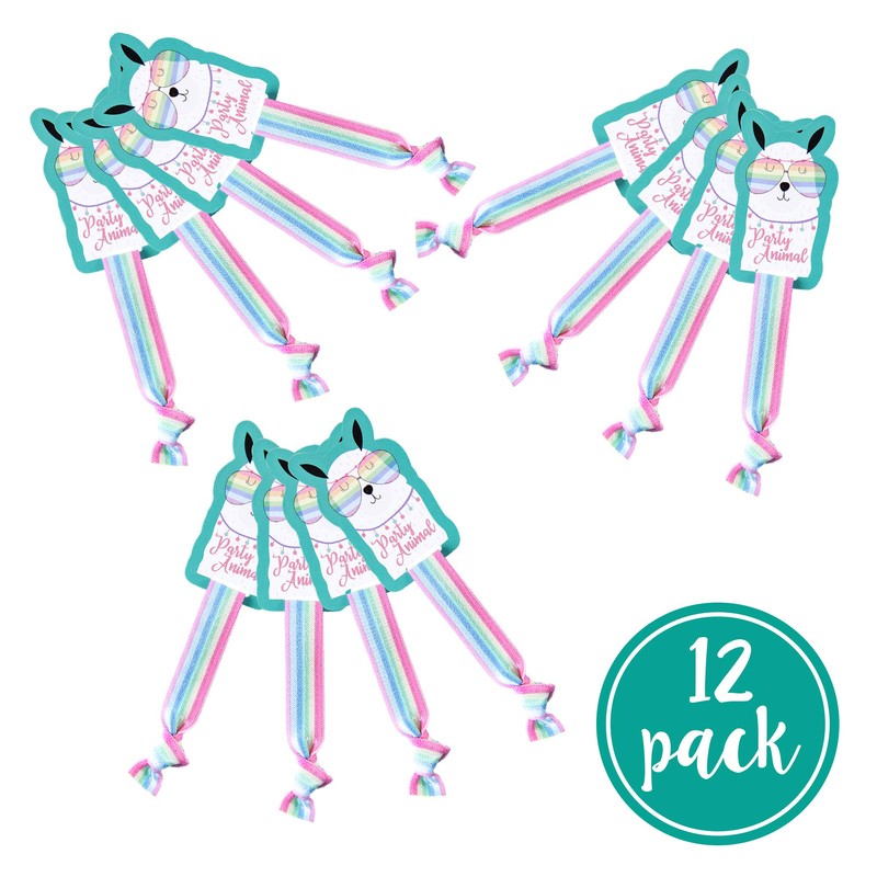 Llama - Lazos para el pelo, Paquete de 12