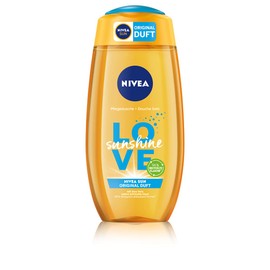 Nivea Love Sunshine Shower Gel (250 ml), Summer Shower Gel with Aloe Vera for Noticeably Soft Skin, Shower with Unique Nivea Sun Cream Fragrance