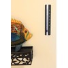 Analog Wall Thermometer with Fahrenheit Scale 7.1 inch tall (Black