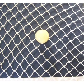 Goodwin Netting  25' x 12'  GOLF IMPACT BARRIER WHITE NYLON  NETTING 1"  #21 TWINE TEST  225 LB