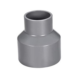 sourcing map PVC DWV Reducing Coupling Schedule 40 Gray 40mm x 63mm Socket