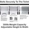 Carex Toilet Safety Rails, Adjustable and Detachable Toilet Safety Frame