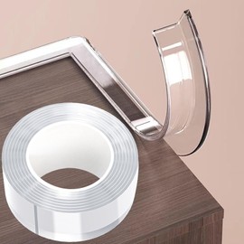 2 in x 13.12 FT,Clear Soft Corner Protectors for Furniture Strip,Sharp Edge & Table Bumper,Window Edge,Wall Protector, Soft Corner Guards Safe for Proof,Table Corner Protectors in Family