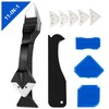 11Pcs Silicone Caulking Tools 3 in1 Grout Removal Tool(Stainless Steelhead)&Grout