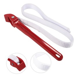 ULTECHNOVO Belt Strap Wrench Heavy Duty Oil Filter Tool Multi-purpose Adjustable Spanner Wrench for Plumbing and Mechanics Aluminum and Canvas Material