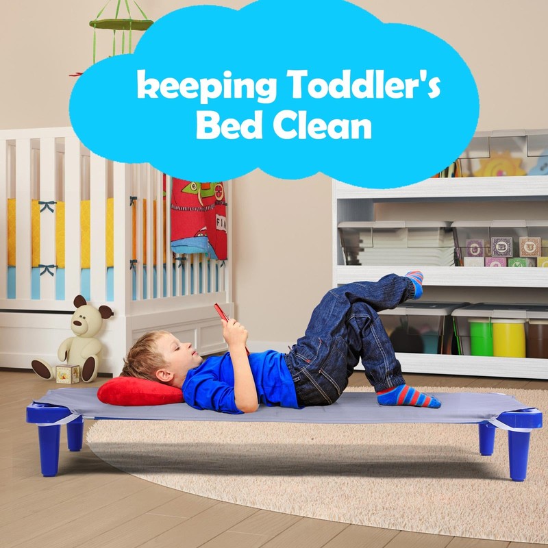 Mixweer 18 Pack Daycare Cot Sheet for Toddler Preschool Standard