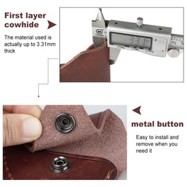 Hatchet Sheath,Axe Sheath Leather Axe Blade Cover for Camping Accessories Lumberjack(11CMx9CM)