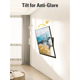 Mounting Dream TV Wall Mount for Most 37-75 Inch TVs, Universal Tilt TV Mount Fit 16", 18", 24" Stud with Loading Capacity 132lbs, Max Vesa 600 x 400mm, Low Profile Flat Wall Mount TV Bracket