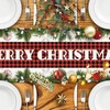 Aitsit Christmas Table Runner, 40 x 180 cm, Washable, Winter