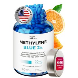 Cápsulas de Azul de Metileno Ultimate para Humanos 20 mg - Vitaminas para la Concentración y la Memoria | Azul de Metileno de Grado Farmacéutico al 2%