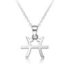 Saalort Colgante de plata de ley 925 con signo del