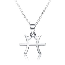 Saalort Colgante de plata de ley 925 con signo del zodiaco con colgante de constelación de horóscopo