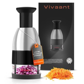 Vivaant Compact Mini Dicer - Perfect for Quickly Cubing and Dicing Vegetables, Vegetable Chopper and Cutter with Manual Hand Chopper for Onions and Small Veggies