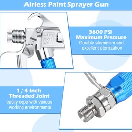 Tondiamo 8 Pieces Airless Paint Sprayer Gun with Nozzle Guard 2 Spray Gun Tips and 4 Airless Paint Spray Filter for Machine Accessories (415, 515)