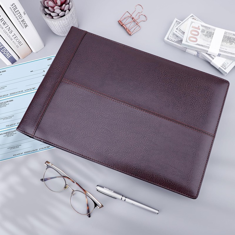 Antner 7 Ring Business Checkbook Binder for Business Checks, 600