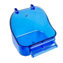 MEISH Bird Bath Box Parrot Bath Tub Shower Box Hanging Bathtub Bird Cage Supplies Bird Bath Tub for Birds Canary Budgies (Blue)