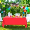 HiFEN 9ft x 4.5ft Plastic Tablecloth Rectangular Indoor-Outdoor Wedding Birthday