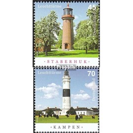 BRD (BR.Deutschland) 3252-3253 (complete edition) stamped 2016 lighthouses (stamps for collectors) lighthouses