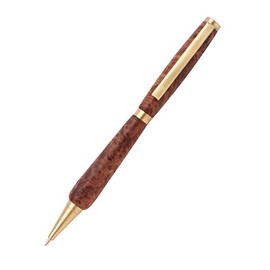 Penn State Industries PK-PENAB Premium Slimline Twist Ballpoint Pen Kit Woodturning Project (10, Antique Brass)