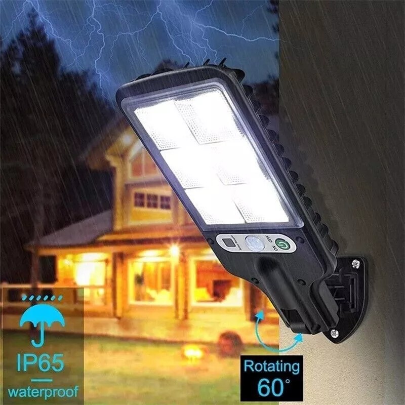 Generic LED Solar Light Motion Sensor 3 Modes Flood Lamp