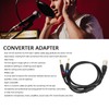 XLR Microphone Cable for Speaker, Dual 1/4 to XLR Male