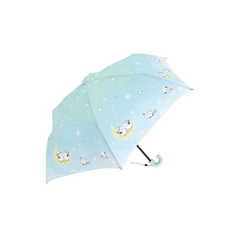 Folding Umbrella, Mint Blue