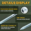 LIONMAX Pocket Hole Screws Fine Thread #8 x 1-1/4 Inch,
