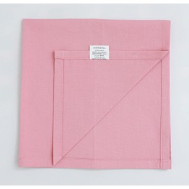 COTTONVILL 100% Cotton Cloth Napkins Highly Absorbent Fabric (18x18 inch 12 Pack, 21-Cameo Pink)