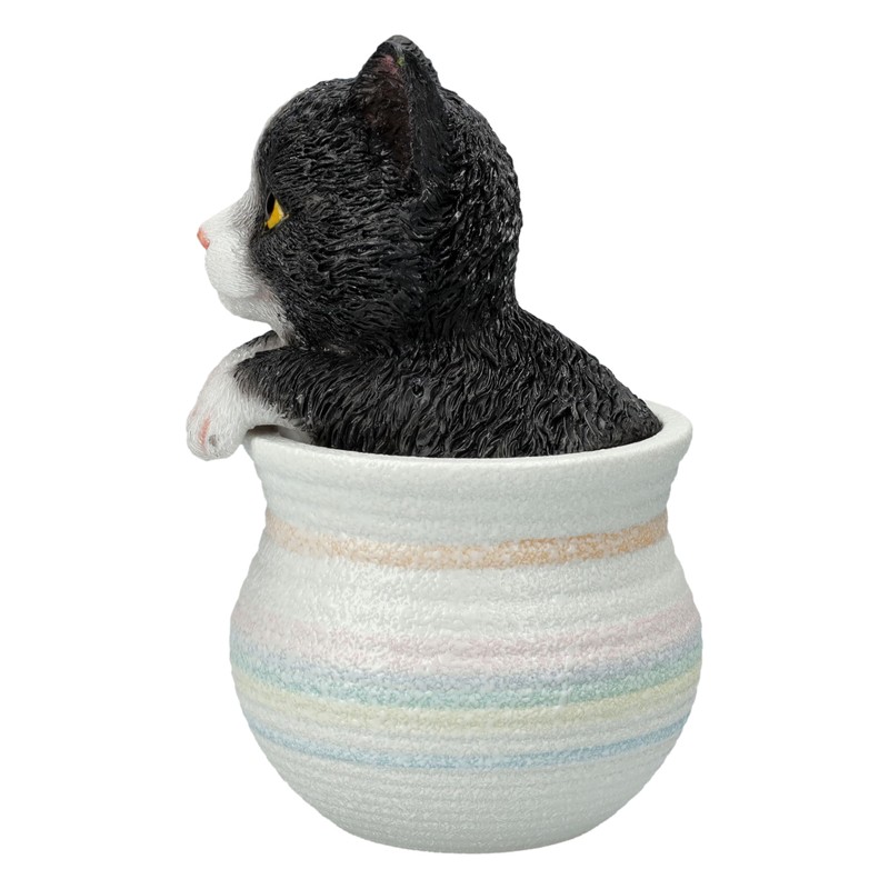 Figuren Shop GmbH Cat Figurine Flower Pot - Decorative Cat