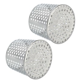 PATIKIL Gutter Guard Filter 3.9"-3.4", 2 Pcs PVC Termination Cap Mesh Screen Roof Vent Cover Stainless Steel Conical Exhaust Pipe Cover Downspout Guard Filter Strainer for Downspout