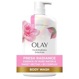 Gel de Ducha Olay Fresh Outlast con Agua de Rosas y Néctar Dulce | Hidratación Profunda y Fragancia Refrescante – 975 mL