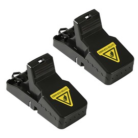 ZEACCT Effective Mouse Trap, Heavy Duty Mouse Trap, (Pack of Two) Suitable for Indoor and Outdoor Rodent Mouse Traps, Reusable, Easy to Disassemble for Cleaning, Best Instant Mouse Killer Mouse Trap