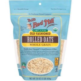 Bob's Red Mill Organic Oats Rolled Regular, 16 Ounce
