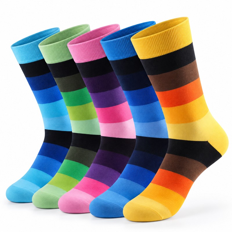 Men’s Dress Socks for Business & Daily Wear – 5-Pair