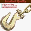 V-chen 10Pcs 3/8" Chain Hook Clevis Grab Hook, Forged Grade