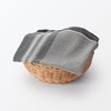 MUJI MC0ZLA3A Indian Cotton Fine Count, Multi Cross/Checked, Red, Approx.