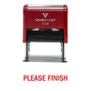Please Finish Teacher Self Inking Rubber Stamp (Red Ink) -