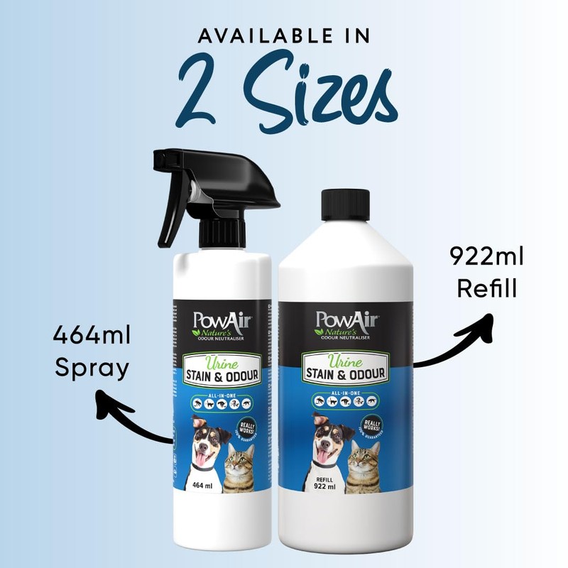 PowAir Urine Stains and Odour - Permanently Eliminates Stains and